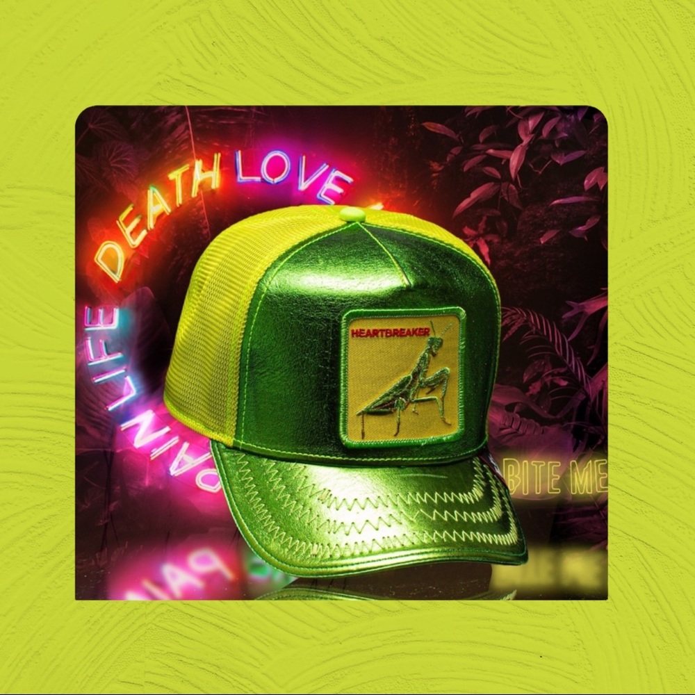 Goorin Bros The Farm Love Taker Heartbreaker Praying Mantis Trucker Hat Limited